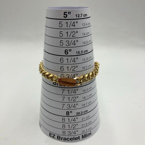 18K Gold Plated Women's Chunky Chain Bracelet Bold Fashion Statement Jewelry - Picture 8 of 10